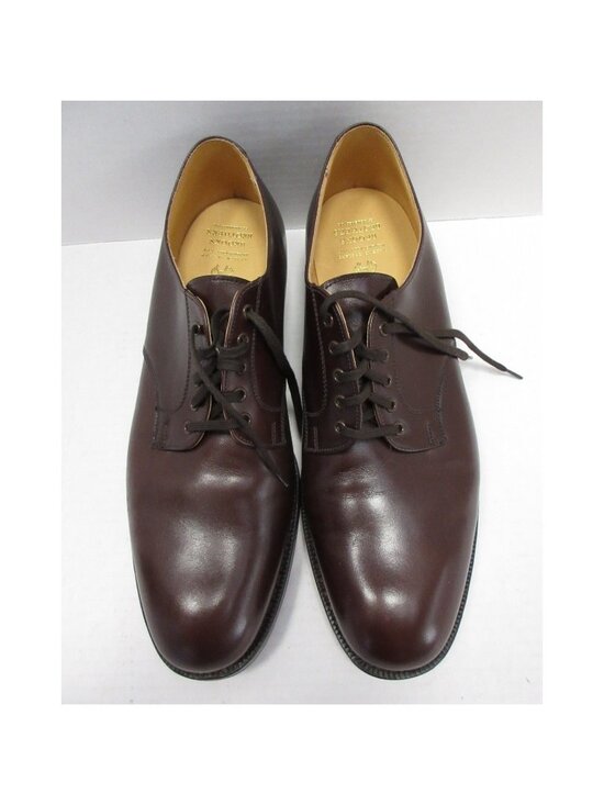 VGT Brooks Brothers Shoes 10.5 C Blucher Derby Leather Plain England main image 7